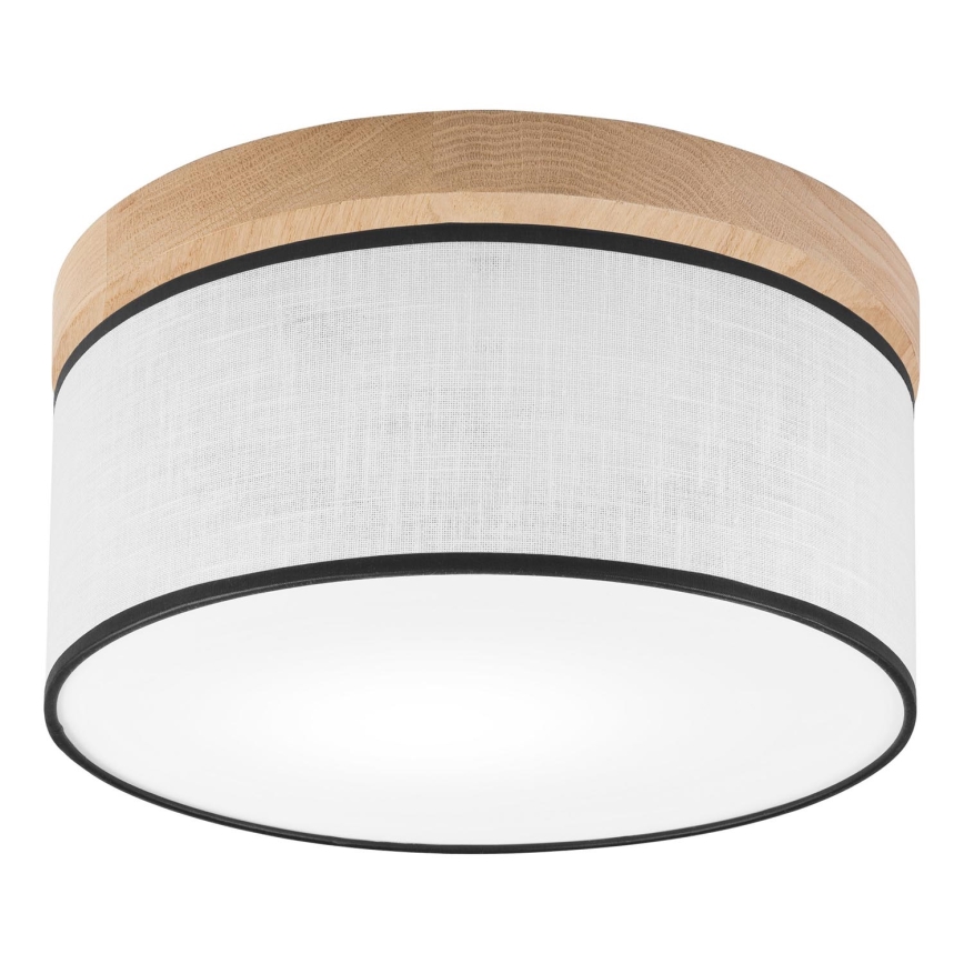 Brilagi - Φωτιστικό οροφής BELLADONNA 1xE27/15W/230V διάμετρος 30 cm λευκό/δρυς