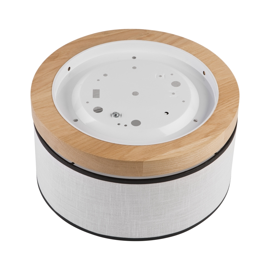 Brilagi - Φωτιστικό οροφής BELLADONNA 1xE27/15W/230V διάμετρος 30 cm λευκό/δρυς