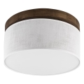 Brilagi - Φωτιστικό οροφής BELLADONNA 1xE27/15W/230V διάμετρος 30 cm λευκό/δρυς