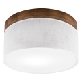 Brilagi - Φωτιστικό οροφής BELLADONNA 1xE27/15W/230V διάμετρος 30 cm λευκό/δρυς κερασιά