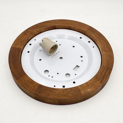 Brilagi - Φωτιστικό οροφής BELLADONNA 1xE27/15W/230V διάμετρος 30 cm λευκό/δρυς κερασιά