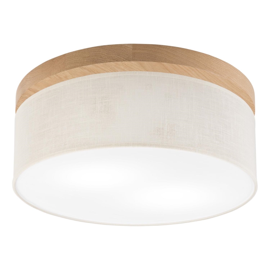 Brilagi - Φωτιστικό οροφής BELLADONNA 2xE27/15W/230V διάμετρος 40 cm κρεμ/δρυς