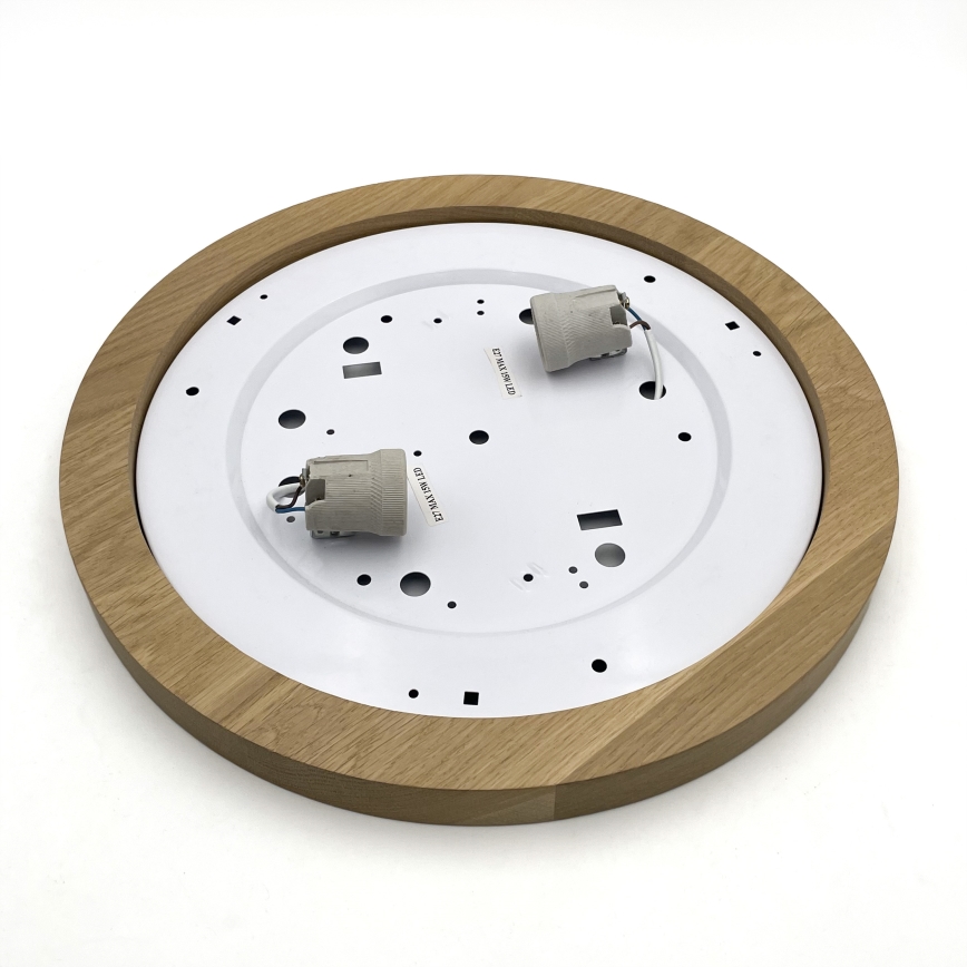 Brilagi - Φωτιστικό οροφής BELLADONNA 2xE27/15W/230V διάμετρος 40 cm κρεμ/δρυς