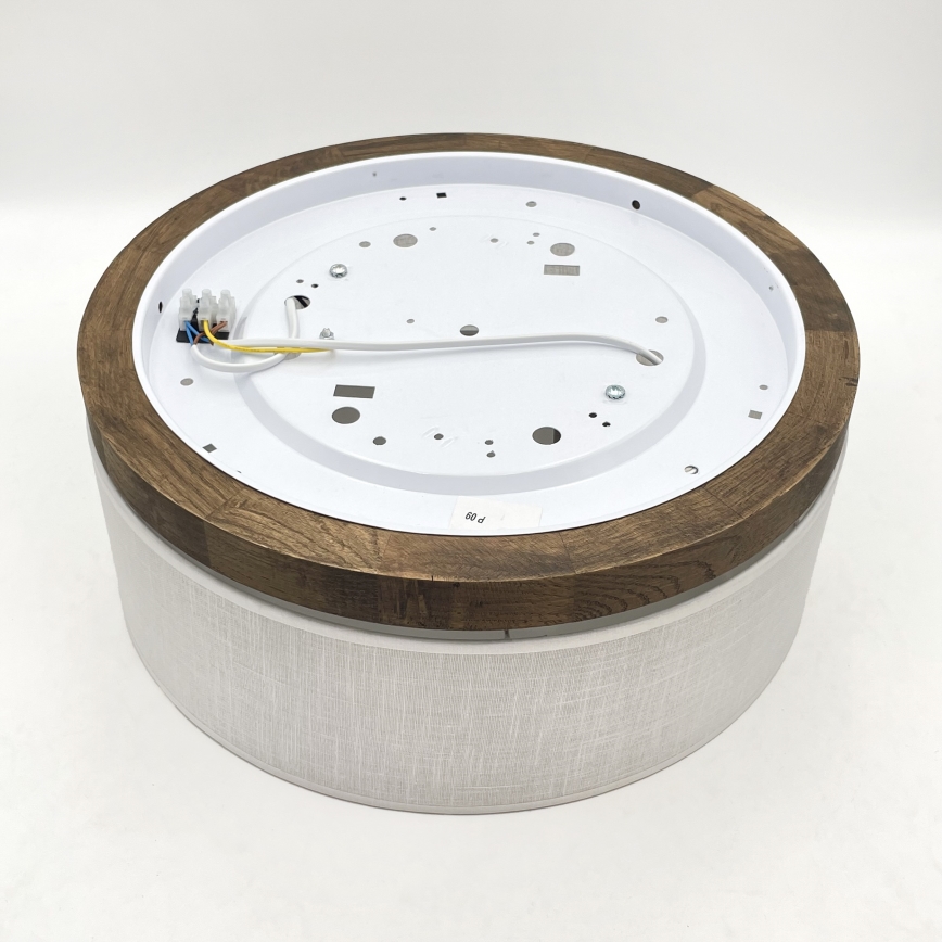 Brilagi - Φωτιστικό οροφής BELLADONNA 2xE27/15W/230V διάμετρος 40 cm λευκό/δρυς