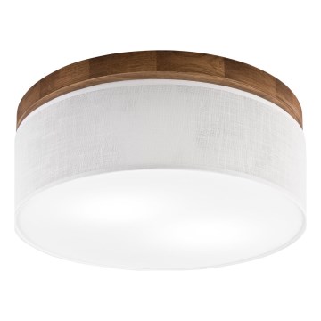 Brilagi - Φωτιστικό οροφής BELLADONNA 2xE27/15W/230V διάμετρος 40 cm λευκό/δρυς κερασιά