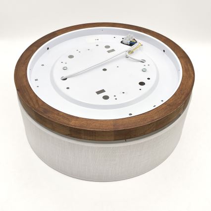 Brilagi - Φωτιστικό οροφής BELLADONNA 2xE27/15W/230V διάμετρος 40 cm λευκό/δρυς κερασιά