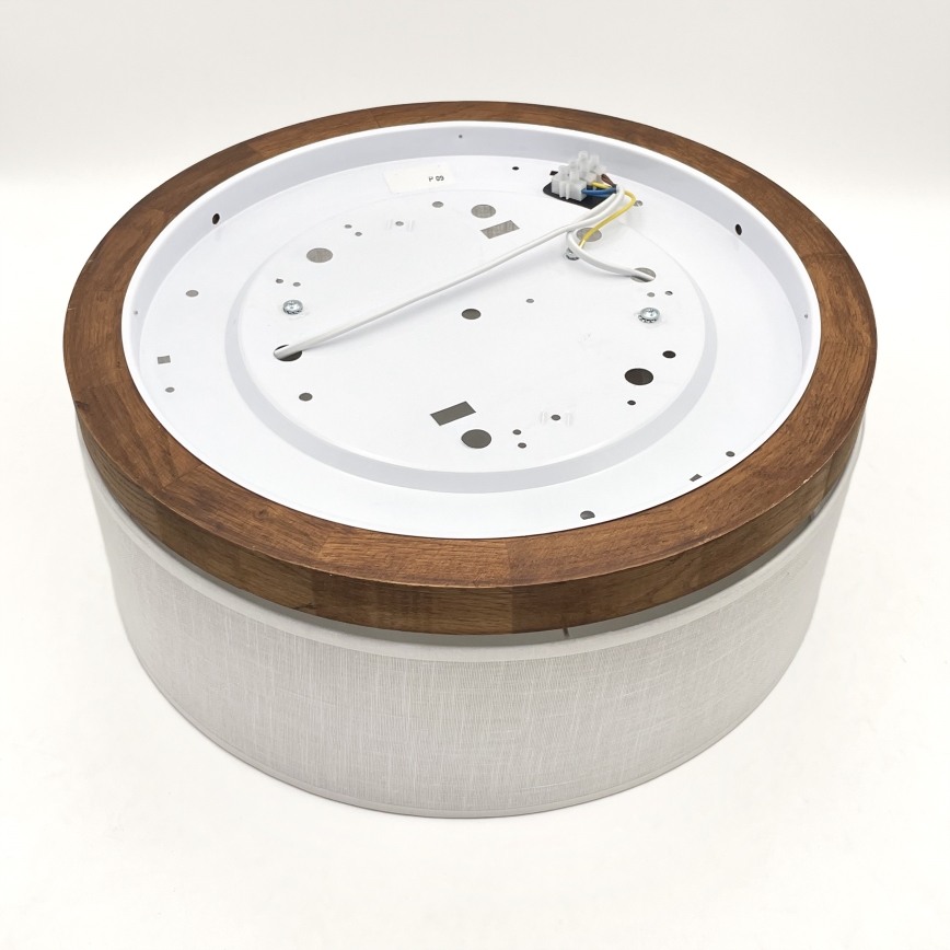 Brilagi - Φωτιστικό οροφής BELLADONNA 2xE27/15W/230V διάμετρος 40 cm λευκό/δρυς κερασιά