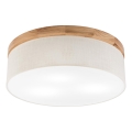 Brilagi - Φωτιστικό οροφής BELLADONNA 3xE27/15W/230V διάμετρος 50 cm κρεμ/δρυς