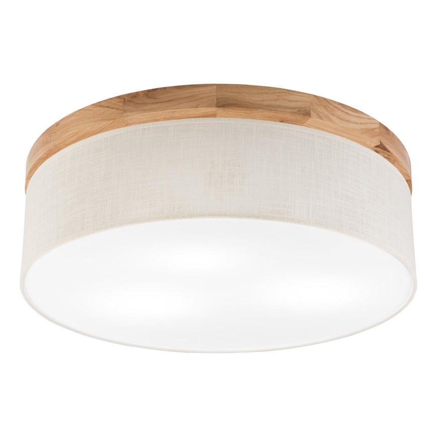 Brilagi - Φωτιστικό οροφής BELLADONNA 3xE27/15W/230V διάμετρος 50 cm κρεμ/δρυς