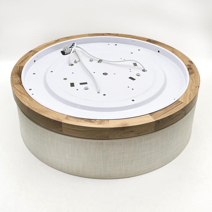 Brilagi - Φωτιστικό οροφής BELLADONNA 3xE27/15W/230V διάμετρος 50 cm κρεμ/δρυς