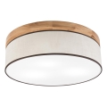 Brilagi - Φωτιστικό οροφής BELLADONNA 3xE27/15W/230V διάμετρος 50 cm κρεμ/δρυς