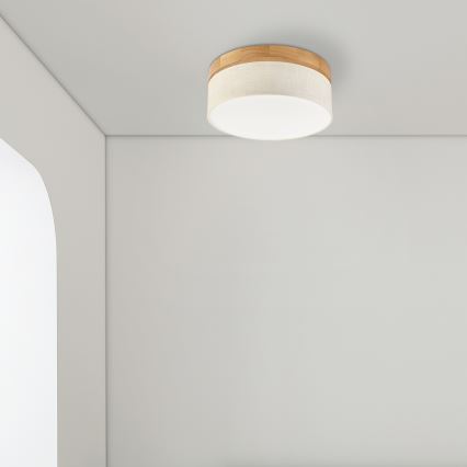 Brilagi - Φωτιστικό οροφής BELLADONNA LED/20W/230V, διάμ. 30 εκ., εκρού/δρυς