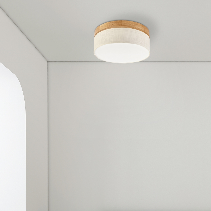 Brilagi - Φωτιστικό οροφής BELLADONNA LED/20W/230V, διάμ. 30 εκ., εκρού/δρυς