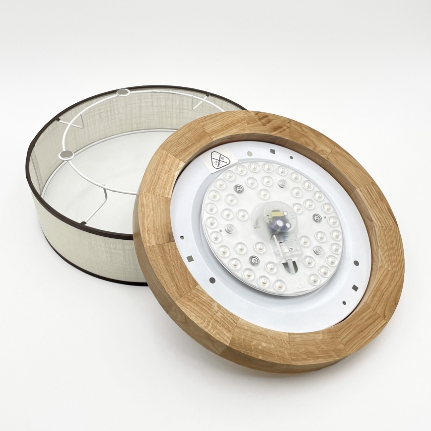Brilagi - Φωτιστικό Οροφής BELLADONNA LED/20W/230V διάμετρος 30 cm κρέμα/δρυς