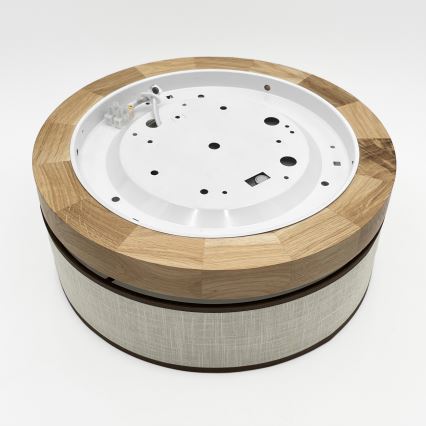 Brilagi - Φωτιστικό Οροφής BELLADONNA LED/20W/230V διάμετρος 30 cm κρέμα/δρυς