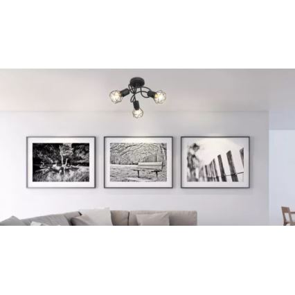 Brilagi - Φωτιστικό οροφής CAGE 3xE14/40W/230V