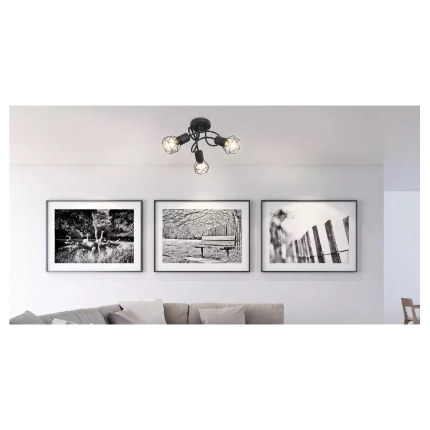 Brilagi - Φωτιστικό οροφής CAGE 3xE14/40W/230V