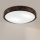Brilagi - Φωτιστικό οροφής CARVALHO SLIM SMOKEY 2xE27/60W/230V από δρυς, διάμ. 37,5 εκ.