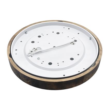 Brilagi - Φωτιστικό οροφής CARVALHO SLIM SMOKEY 2xE27/60W/230V από δρυς, διάμ. 37,5 εκ.