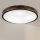 Brilagi - Φωτιστικό οροφής CARVALHO SLIM SMOKEY 3xE27/60W/230V σε απόχρωση δρυός Ø 47,5 cm