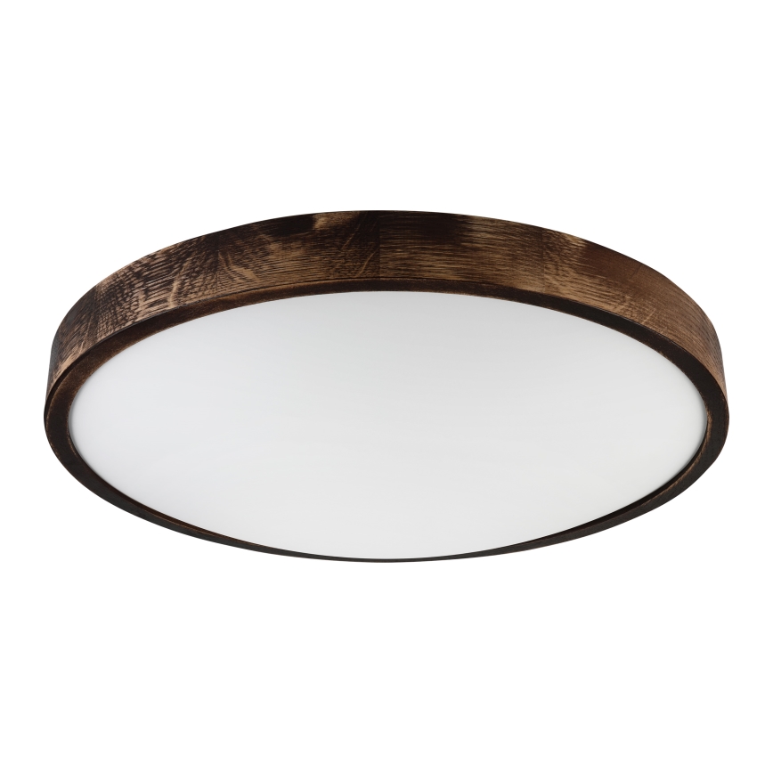 Brilagi - Φωτιστικό οροφής CARVALHO SLIM SMOKEY 3xE27/60W/230V σε απόχρωση δρυός Ø 47,5 cm