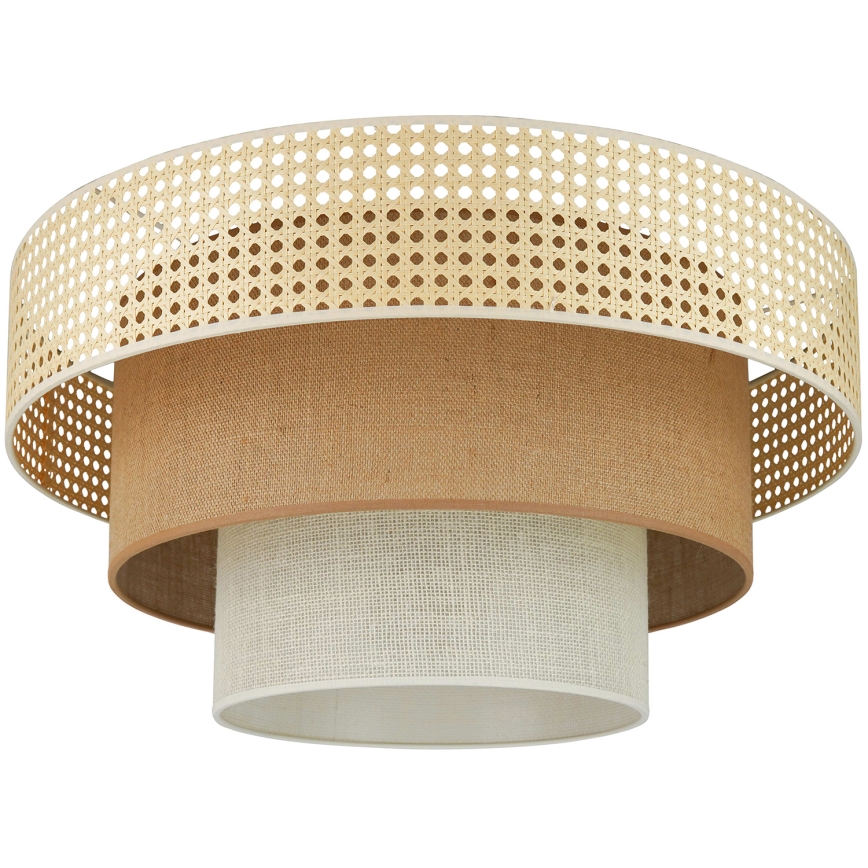 Brilagi - Φωτιστικό οροφής CEDAR LUNETA 1xE27/15W/230V διάμετρος 45 cm μπεζ/καφέ/κρεμ