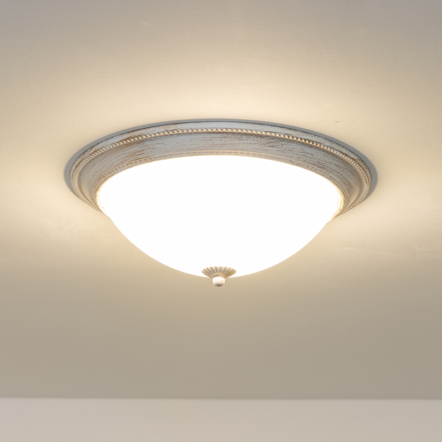 Brilagi - Φωτιστικό οροφής CLASSIC 3xE27/60W/230V κρεμ/πατίνα