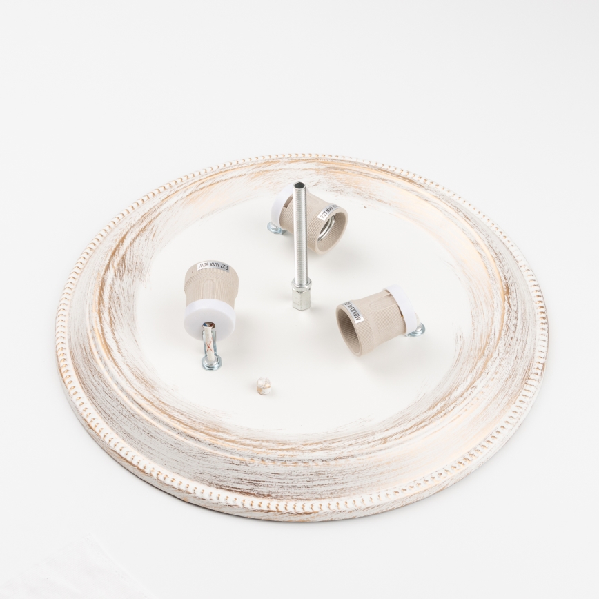 Brilagi - Φωτιστικό οροφής CLASSIC 3xE27/60W/230V κρεμ/πατίνα
