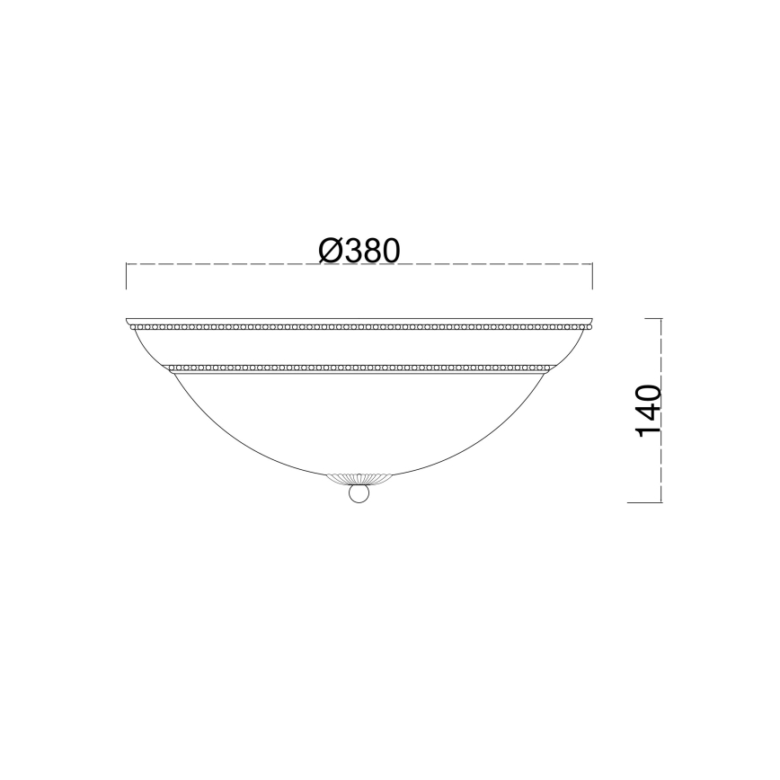 Brilagi - Φωτιστικό οροφής CLASSIC 3xE27/60W/230V μπρονζέ