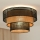 Brilagi - Φωτιστικό οροφής DAKOTA LUNETA 1xE27/15W/230V διάμετρος 45 cm μαύρο/μπεζ