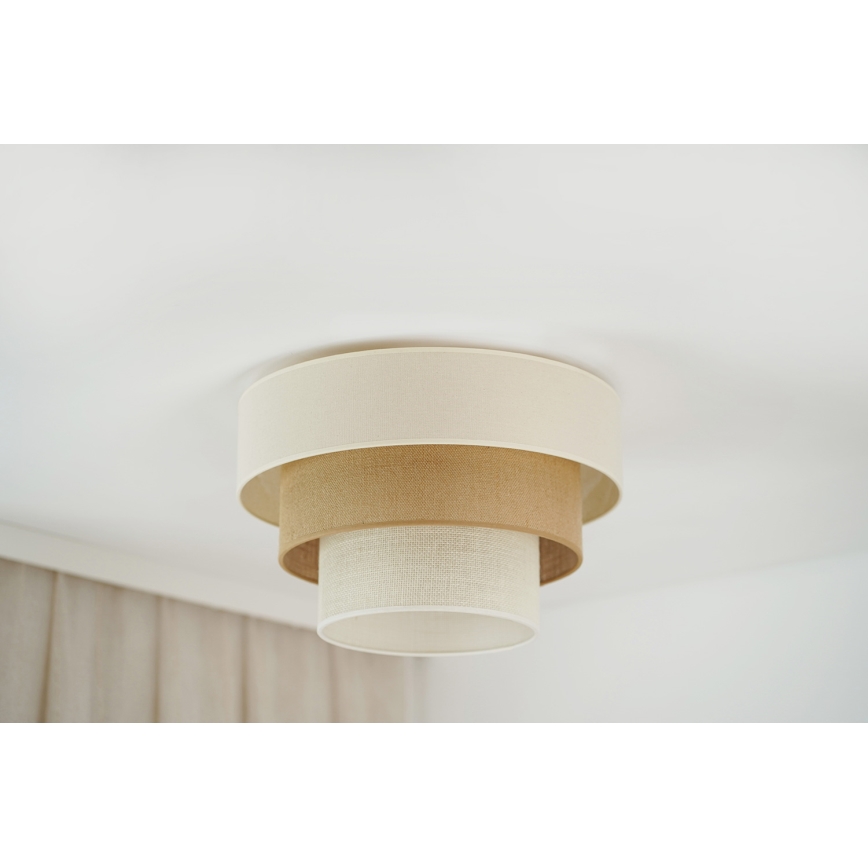 Brilagi-Φωτιστικό οροφής DENVER LUNETA 1xE27/15W/230V διάμετρος 45 μπεζ/καφέ/κρεμ