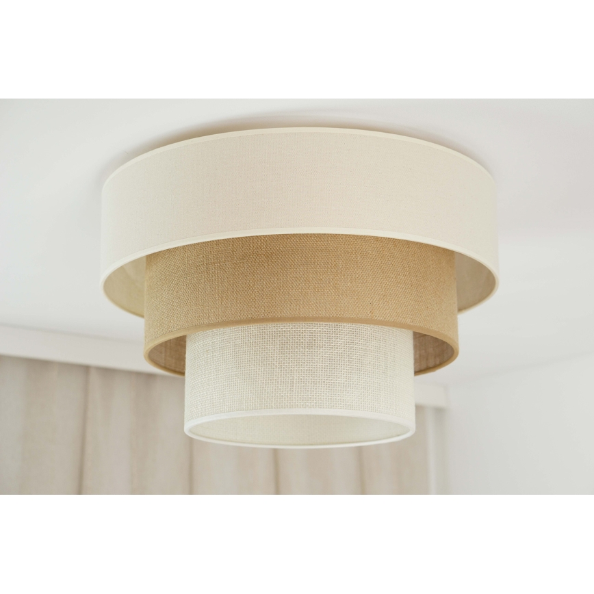 Brilagi-Φωτιστικό οροφής DENVER LUNETA 1xE27/15W/230V διάμετρος 45 μπεζ/καφέ/κρεμ