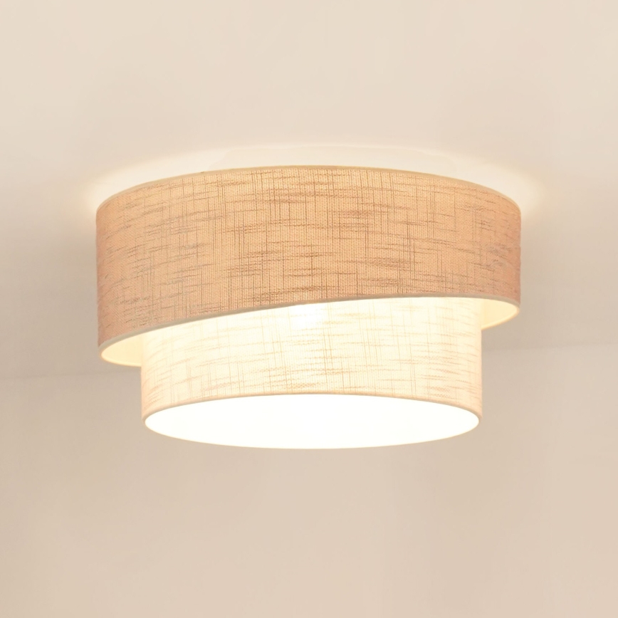 Brilagi - Φωτιστικό οροφής DOVER SHINE 1xE27/15W/230V διάμετρος 50 cm γκρι/κρεμ