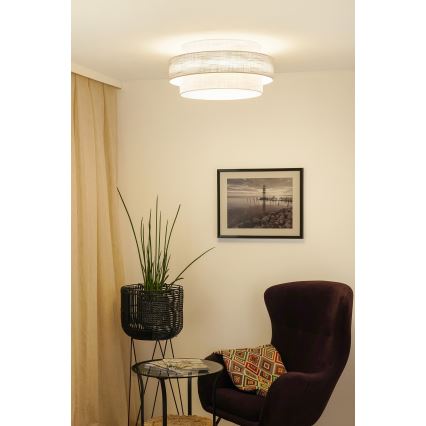 Brilagi - Φωτιστικό οροφής DOVER SPACE LED/12W/230V διάμετρος 50 cm 3000K/4000K/6400K γκρι/κρεμ