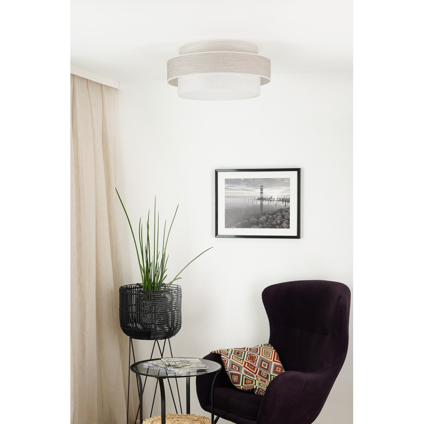 Brilagi - Φωτιστικό οροφής DOVER SPACE LED/12W/230V διάμετρος 50 cm 3000K/4000K/6400K γκρι/κρεμ