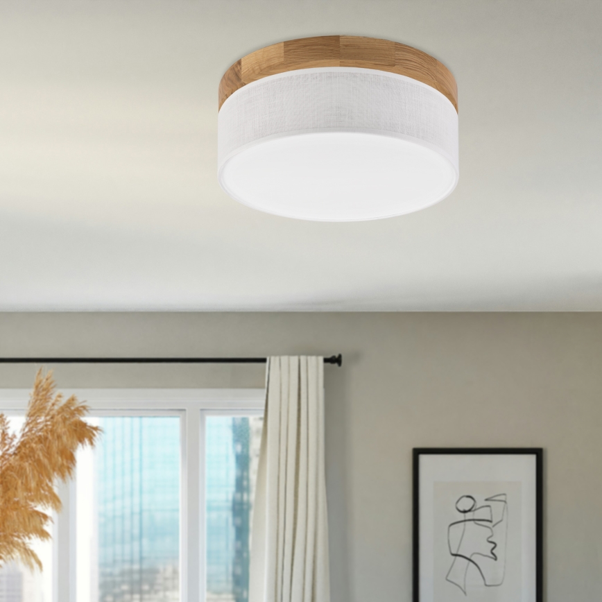 Brilagi - Φωτιστικό οροφής LED BELLADONNA LED/20W/230V Ø 30 cm λευκό/δρυς