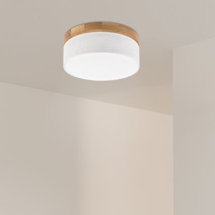 Brilagi - Φωτιστικό οροφής LED BELLADONNA LED/20W/230V Ø 30 cm λευκό/δρυς