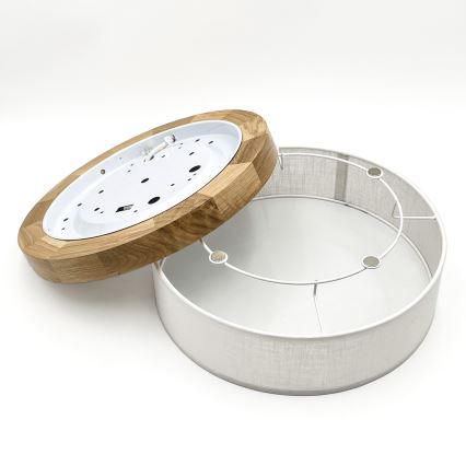 Brilagi - Φωτιστικό οροφής LED BELLADONNA LED/20W/230V Ø 30 cm λευκό/δρυς
