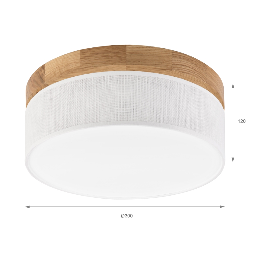 Brilagi - Φωτιστικό οροφής LED BELLADONNA LED/20W/230V Ø 30 cm λευκό/δρυς