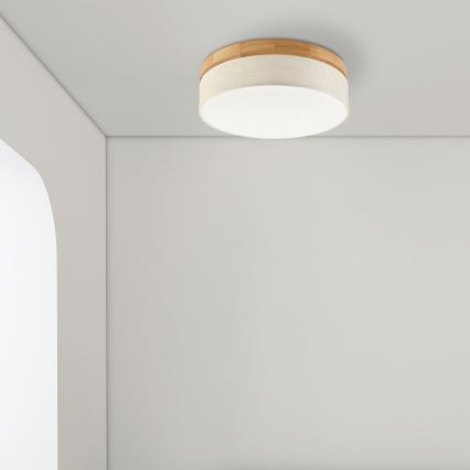 Brilagi - Φωτιστικό οροφής LED BELLADONNA LED/36W/230V διάμετρος 40 εκ. κρέμα/δρυς