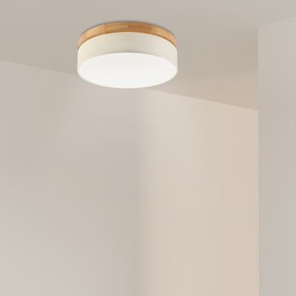 Brilagi - Φωτιστικό οροφής LED BELLADONNA LED/36W/230V διάμετρος 40 εκ. κρέμα/δρυς