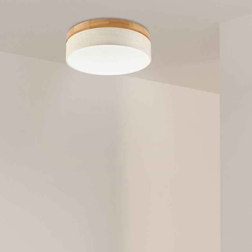 Brilagi - Φωτιστικό οροφής LED BELLADONNA LED/36W/230V διάμετρος 40 εκ. κρέμα/δρυς