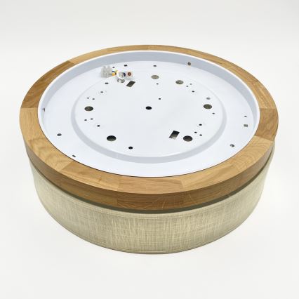 Brilagi - Φωτιστικό οροφής LED BELLADONNA LED/36W/230V διάμετρος 40 εκ. κρέμα/δρυς