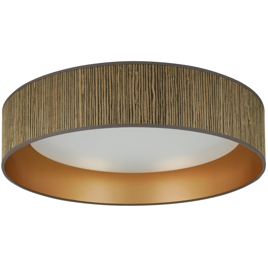 Brilagi - Φωτιστικό οροφής LED BOSTON ROLLER LED/24W/230V διάμετρος 45 cm straw καφέ/χρυσό