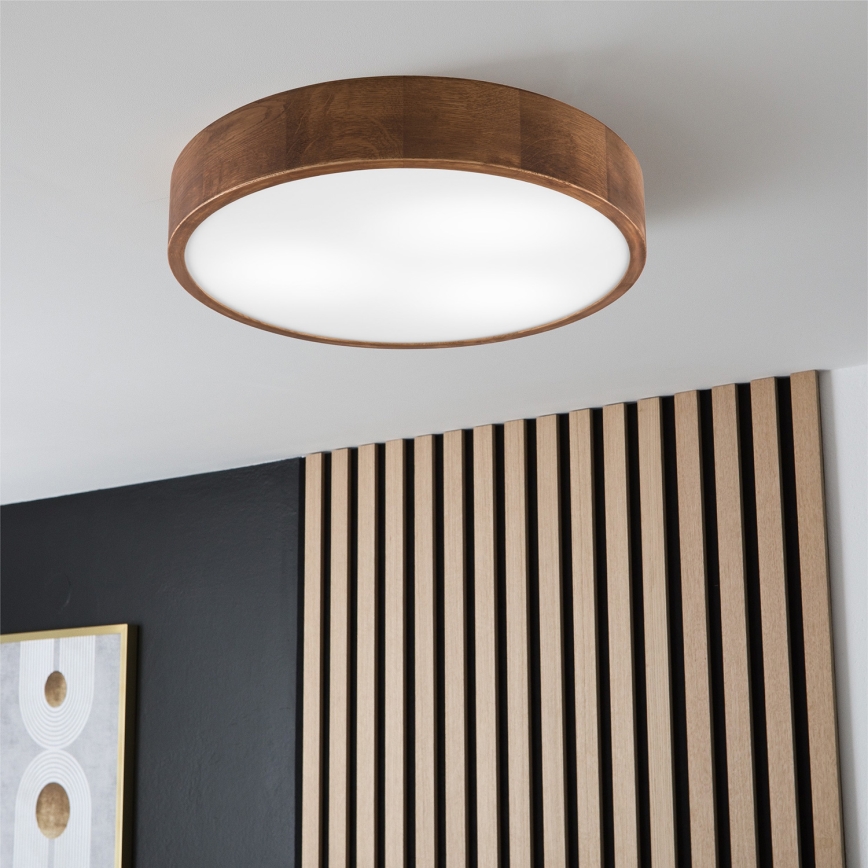 Brilagi - Φωτιστικό οροφής LED CARVALHO 3xE27/60W/230V δρυς κερασιά διάμετρος 47 cm