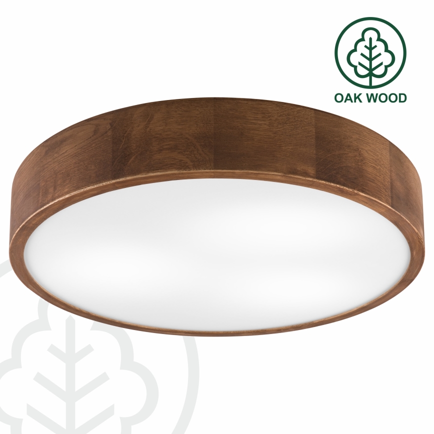 Brilagi - Φωτιστικό οροφής LED CARVALHO 3xE27/60W/230V δρυς κερασιά διάμετρος 47 cm