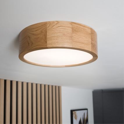 Brilagi - Φωτιστικό οροφής LED CARVALHO LED/20W/230V σε απόχρωση δρυός Ø 27,5 εκ.