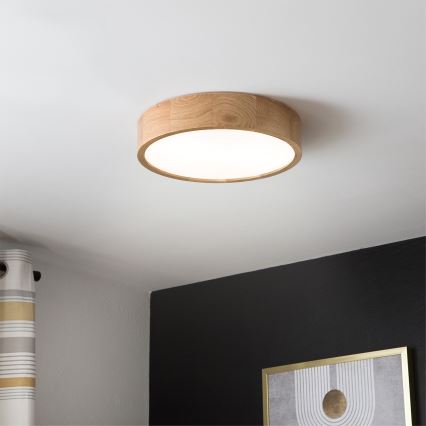 Brilagi - Φωτιστικό οροφής LED CARVALHO LED/36W/230V δρυς, Ø 37,5 εκ.