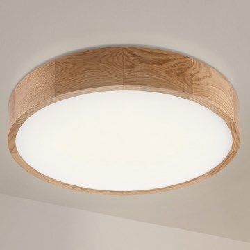 Brilagi - Φωτιστικό οροφής LED CARVALHO LED/36W/230V, σε φινίρισμα δρυός, διάμ. 47,5 cm