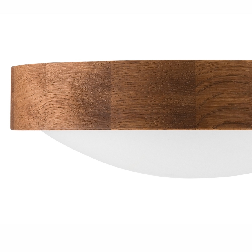 Brilagi - Φωτιστικό οροφής LED CARVALHO SLIM 1xE27/60W/230V δρυς κερασιά διάμετρος 27 cm